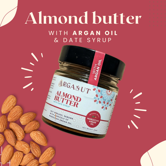 Almond Butter with Argan oil & Date syrup - Smooth - 200g