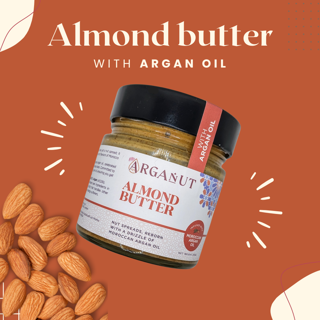 Almond Butter with Argan oil - Smooth - 200g