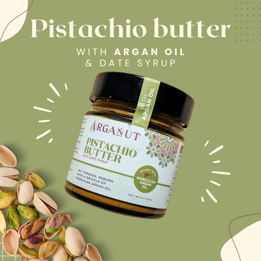 Pistachio Butter with Argan oil & Date syrup - Smooth - 200g